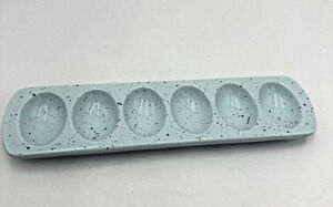 Mud Pie Deviled Egg Platter Speckled Blue 2018